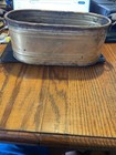Vintage Brass Oval Planter Shell Motif Handles Jardiniere Cachepot India Patina