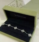 Van Cleef   Arpels Vintage Alhambra Bracelet 5 Motifs White Gold Women Gifts