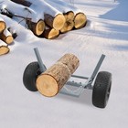 Log Dolly Cart 1600lbs Capacity Heavy Duty Timber Hauler With 16  Wheel   Chain