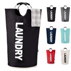 Gmox 90l Laundry Basket waterproof Laundry Hamper With Padded Handles