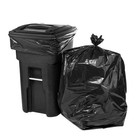 50pcs 60-65 Gallon Contractor Trash Bags Plastic Strong Heavy Duty Garbage Bags