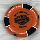 New Harley-davidson Poker Chip Des Moines Iowa Big Barn Dealership Collectible