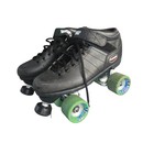 Vintage Riedell Carrera Speed Skates Mens Size 8 Black Green 