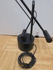 Vintage 1980s Postmodern Black Halogen Counterbalance Desk Lamp Articulated Task