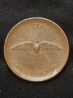 Rare 1867-1967 Canadian Centennial Penny - Queen Elizabeth Ll   Rock Dove