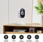 Wireless Security Camera  Indoor Rechargeable Surveillance For Home  Night Visio