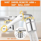Premium Brass 1440   Swivel Faucet-extender Sink Aerator 2 Mode Splash Filter 