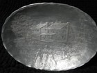 Vintage Hammered Aluminum Dish Or Bowl Marked Wendell August