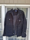 Vintage Gap Corduroy Shirt Jacket Mens Button Up Heavyweight Black Medium