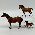 Vtg Breyer Bay Horse Lot Qh Mare Foal  3045 Stablemate Saddlebred  5002 1970s