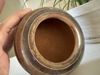 Vintage Rustic Handmade Wood Turned Bowl Carved Accents 5  X 2 5 
