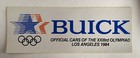 Five 1984 Buick Los Angeles Olympics Bumper Stickers
