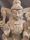 Antique 19th C Hindu Temple Salvage Carving Lakshmi-narayana Divine Couple 21 In