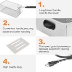 2500w 4 L Electric Deep Fryer Portable Dual Tank Basket Commercial Restaurant