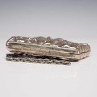 Antique Art Nouveau Embossed Metal Purse  possibly Sterling Or Silver Plated 