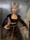 Franklin Mint Diana  Princess Of Wales Porcelain Portrait Doll Scottish Plaid