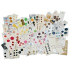 Huge Vtg Button Lot 97 Cards   2lbs Loose Bakelite Glass Celluloid Czech Wood