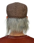Old Man Wig Driving Cap With Attached Gray Hair Costume Hat Grandpa Adult Teen
