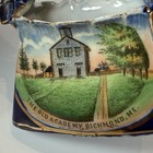 Richmond  Maine Me Antique Old Academy Souvenir Germany Cobalt Basket Trinket