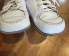 Vtg Stride Rite White Leather Baby Shoes Boots High Top Lace-up Walking 4 E