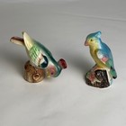 Vintage Tropical Bird Salt And Pepper Shakers Set Hand Painted Ceramic Japan