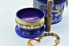 3  Tibetan Beautiful Meditation Yoga Mantra Singing Bowl Mallet  Mallet   Box