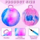 Lewtemi Hopper Ball For Adults  31 Inch Bouncing Ball Hippity With Handle Rubber