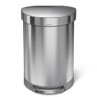 Simple human 60l   16gal Semi-round Liner Rim Step Trash Can -cw2029      us Seller   