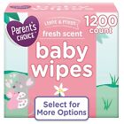 Parent s Choice Fresh Scent Baby Wipes  1200 Count