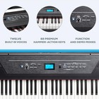Recital Pro - 88 Key Digital Piano Keyboard With Hammer Action Weighted Keys  2x