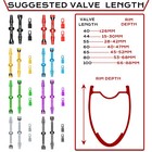    bucklos Mtb Road Tubeless Presta Valve Stem 40 44 55 60 65 80 100mm Removable