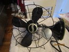 Vintage Westinghouse 10  4-blade Electric Fan Oscillating Tested Needs Rewiring