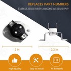 10-pack 279973 Dryer Thermal Cut-off Fuse Kit Replacement Fit Whirlpool Kenmore