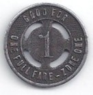 Blue Ribbon Bus Lines-ashland  Kentucky Transit Token  Ky 10 I