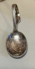 Vintage 1950   s Silver Plate Curled Baby Spoon 1847 Roger Bros Epns Marking