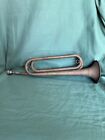 Antique Military Brass Bugle - Stamped Us Regulation Made In Usa