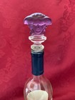 Flawless Art Glass Rosenthal Versace Purple Medusa Head Crystal Bottle Stopper