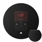 Mr  Steam Itempo Matte Black Round Electronic Control W steamhead