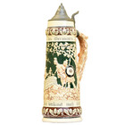 German Beer Stein Matthias Girmscheid  945   Pottery 2 0l  Antique 1905