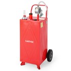 30 35 Gallon Fuel Caddy Portable Gas Tank Diesel Fuel W  Transfer Pump Wheels