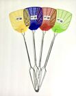 4 Pc Assorted Colors Pic Brand Wire Handle Fly Swatters 20    Length 5    X 5    Face