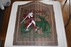 Antique St George Vs Dragon Fully Licensed Dart Board Holder Set Vintage        