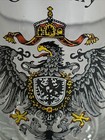 Vtg Deutschland Germany Eagle Crest Stein Beer Mug Gilt Heavy Gift Barware