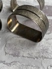 Set Of 4 Retro Silver Plated Napkin Rings   Menu Holders