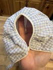 Vintage Baby Bonnet Blue Checkered