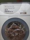 2019 5oz Atb Lowell Massachusetts Historical Park Ngc Ms69 Coin Silver 