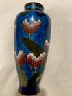 Early Meiji Japanese Cloisonn   Art Nouveau 8 Inch Vase