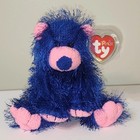 Ty Punkies - Zapp The Blue   Pink Bear  8 5 Inch  New Mwmts Stuffed Animal Toy