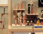 Miniature Craft Kit Kokeshi Set Large Sousaku Rakuza Doll House Made In Japan