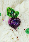 Diy Jewelry Make Beading Kit Pin Beetroot Brooch Bead Embroidery Needlepoint